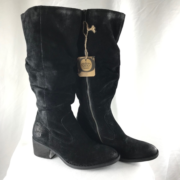 born black suede boots